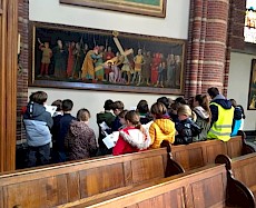 Bezoek kruisweg groep 7 en 8 basisschool de Bunders